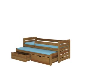 Детская кровать ADRK Furniture Tomi 180x80 с боковой защитой, коричневая цена и информация | Детские кровати | pigu.lt
