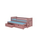 Vaikiška lova ADRK Furniture Tomi 180x80 su šonine apsauga, rožinė
