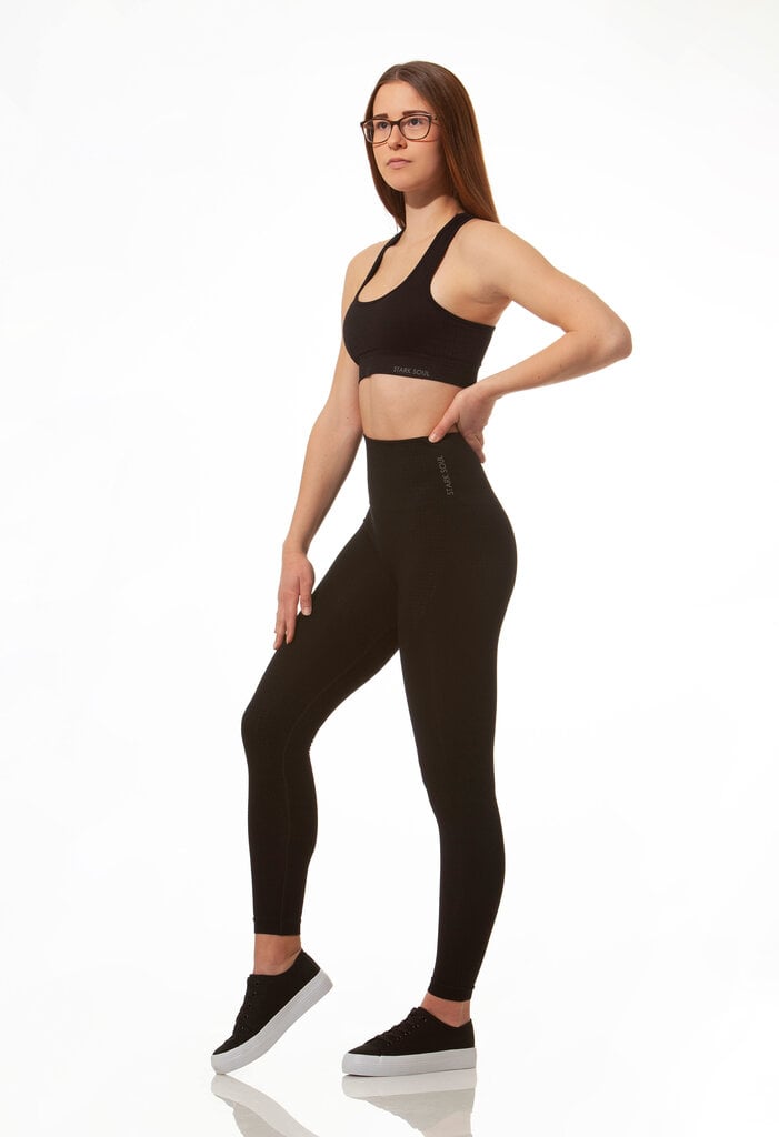 Sportinės tamprės moterims Stark Soul® women high waist sport leggings, juodos kaina ir informacija | Sportinė apranga moterims | pigu.lt