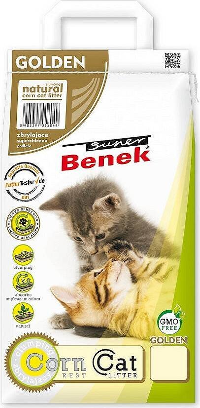 Kukurūzinis kraikas Super Benek, 25 l kaina ir informacija | Kraikas katėms | pigu.lt