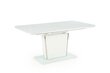Išskleidžiamas stalas Halmar Bonari, baltas kaina ir informacija | Virtuvės ir valgomojo stalai, staliukai | pigu.lt