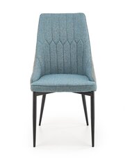 2-jų kėdžių komplektas Halmar K448, pilkas/mėlynas kaina ir informacija | Virtuvės ir valgomojo kėdės | pigu.lt