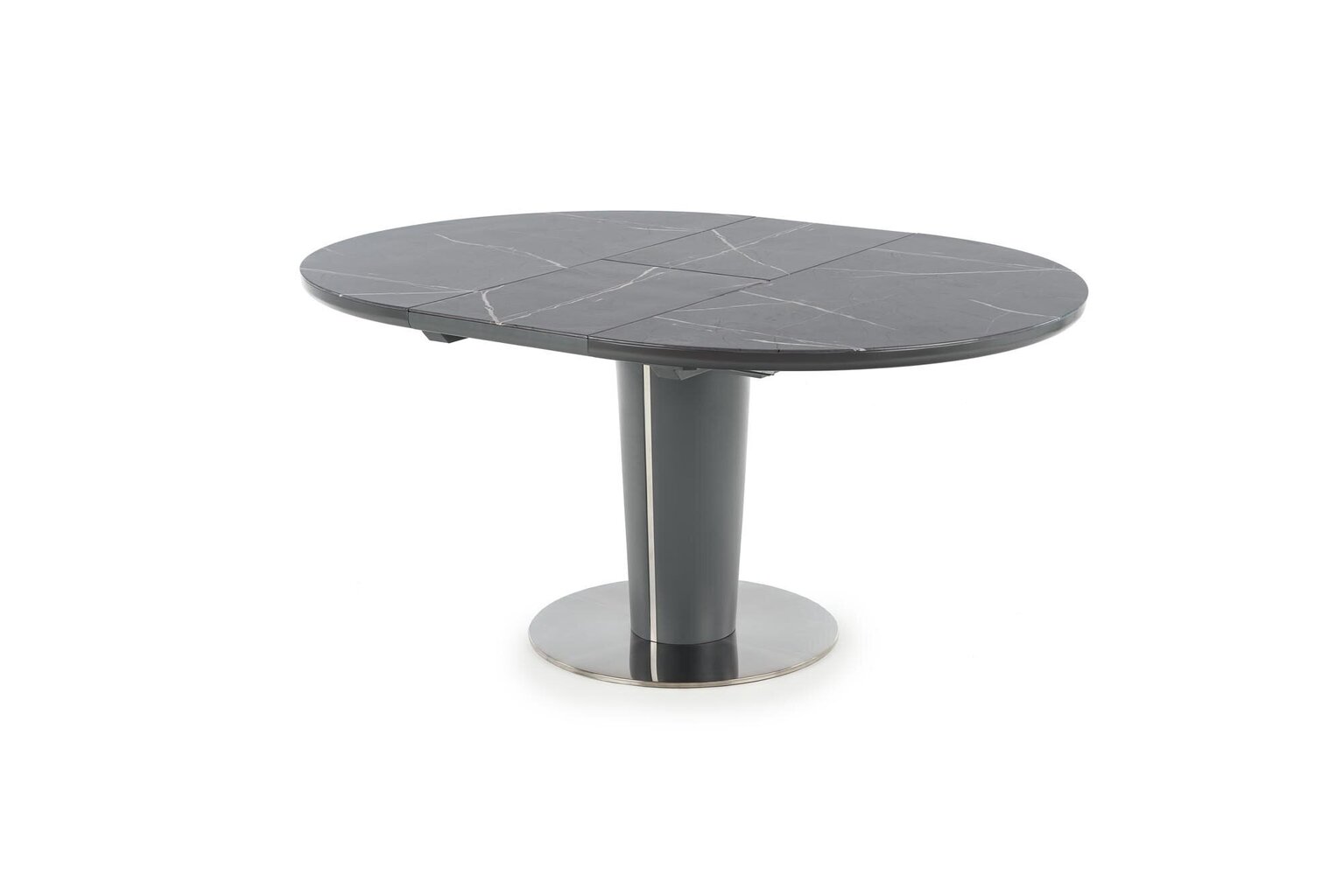 Išskleidžiamas stalas Halmar Ricardo, pilkas kaina ir informacija | Virtuvės ir valgomojo stalai, staliukai | pigu.lt