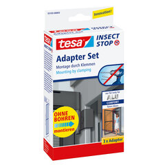 Адаптер для алюминиевой рамы с москитной сеткой для дверей Tesa Insect Stop Alu Frames Comfort, серый цена и информация | Tesa Мебель и домашний интерьер | pigu.lt