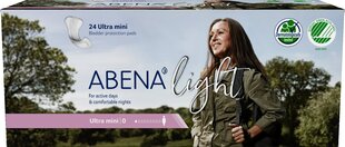 Įklotai Abena Light Ultra Mini, 20x8 cm, 24 vnt. kaina ir informacija | Tamponai, higieniniai paketai, įklotai | pigu.lt