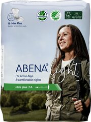 Įklotai Abena Light Ultra Mini Plus, 28x10 cm, 16 vnt. kaina ir informacija | Tamponai, higieniniai paketai, įklotai | pigu.lt