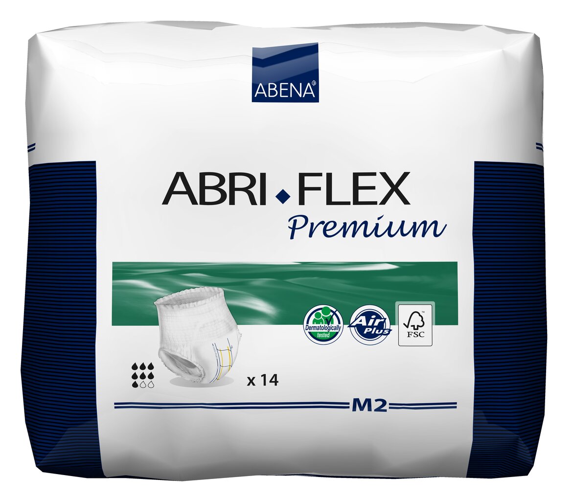 Suaugusiųjų sauskelnės - kelnaitės Abena Abri-Flex M2 Premium Dual Core 14 vnt. цена и информация | Slaugos prekės | pigu.lt