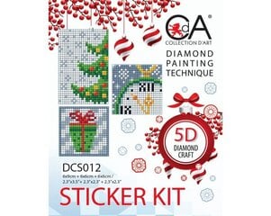 Deimantinė mozaika, lipdukas D7,5+D5+D5 Collection D'Art kaina ir informacija | Deimantinės mozaikos | pigu.lt