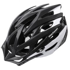Шлем велосипедиста Meteor MV29 Unrest, черный/белый цена и информация | Шлемы | pigu.lt
