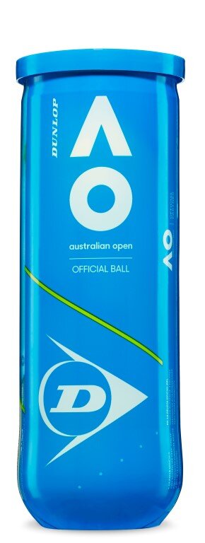 Teniso kamuoliukai Dunlop Australian Open ITF, 3 vnt цена и информация | Lauko teniso prekės | pigu.lt