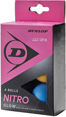 Мячи для настольного тенниса Dunlop NITRO GLOW 6шт. цена и информация | Мячи для настольного тенниса | pigu.lt