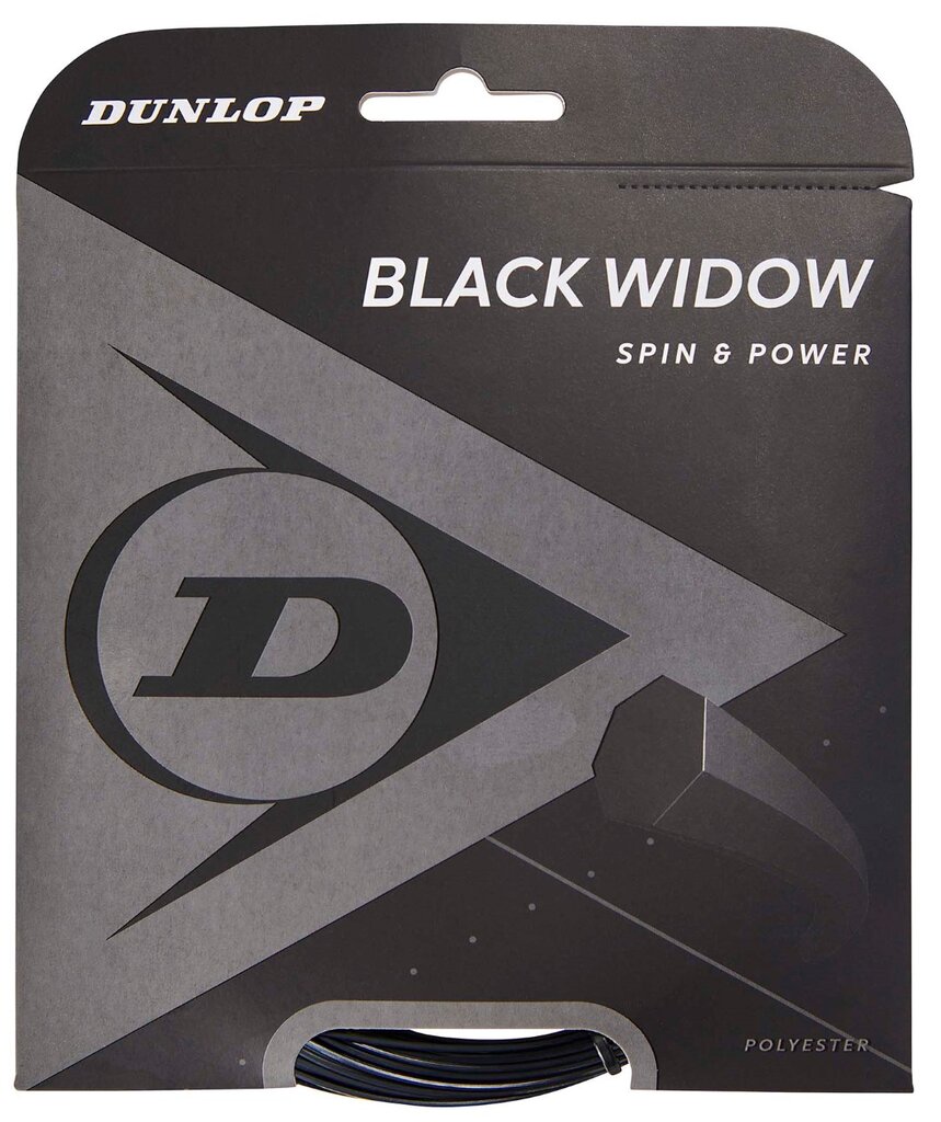 Stygos tenisui Dunlop Black Widow 16G/12m/1,26mm цена и информация | Lauko teniso prekės | pigu.lt