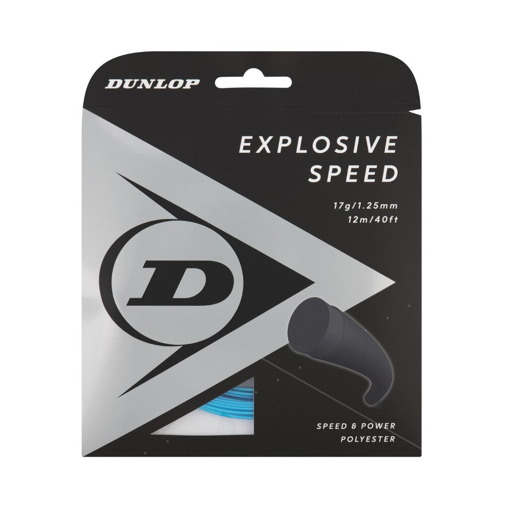 Stygos tenisui Dunlop EXPLOSIVE SPEED 1,25mm17G 12M цена и информация | Lauko teniso prekės | pigu.lt