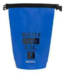 Водонепроницаемая сумка DELTACO CS-01, 5л, Синяя цена и информация | Рюкзаки, сумки, чехлы для компьютеров | pigu.lt