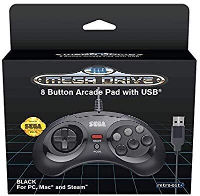 Retro-Bit SEGA Mega Drive 8-B USB kaina ir informacija | Žaidimų pultai  | pigu.lt