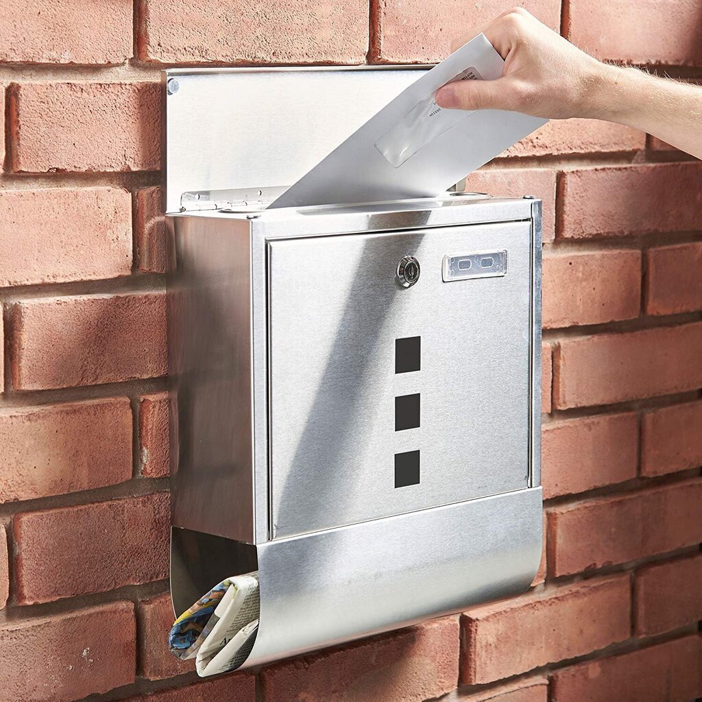 Pašto dėžutė ModernHome, pilka kaina ir informacija | Pašto dėžutės, namo numeriai | pigu.lt
