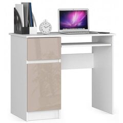 Письменный стол NORE Piksel, левый вариант, белый цена и информация | Компьютерные, письменные столы | pigu.lt