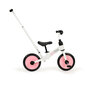 Balansinis dviratis su pedalais ir šoniniais ratais Ecotoys 3in1, baltas/rožinis цена и информация | Balansiniai dviratukai | pigu.lt