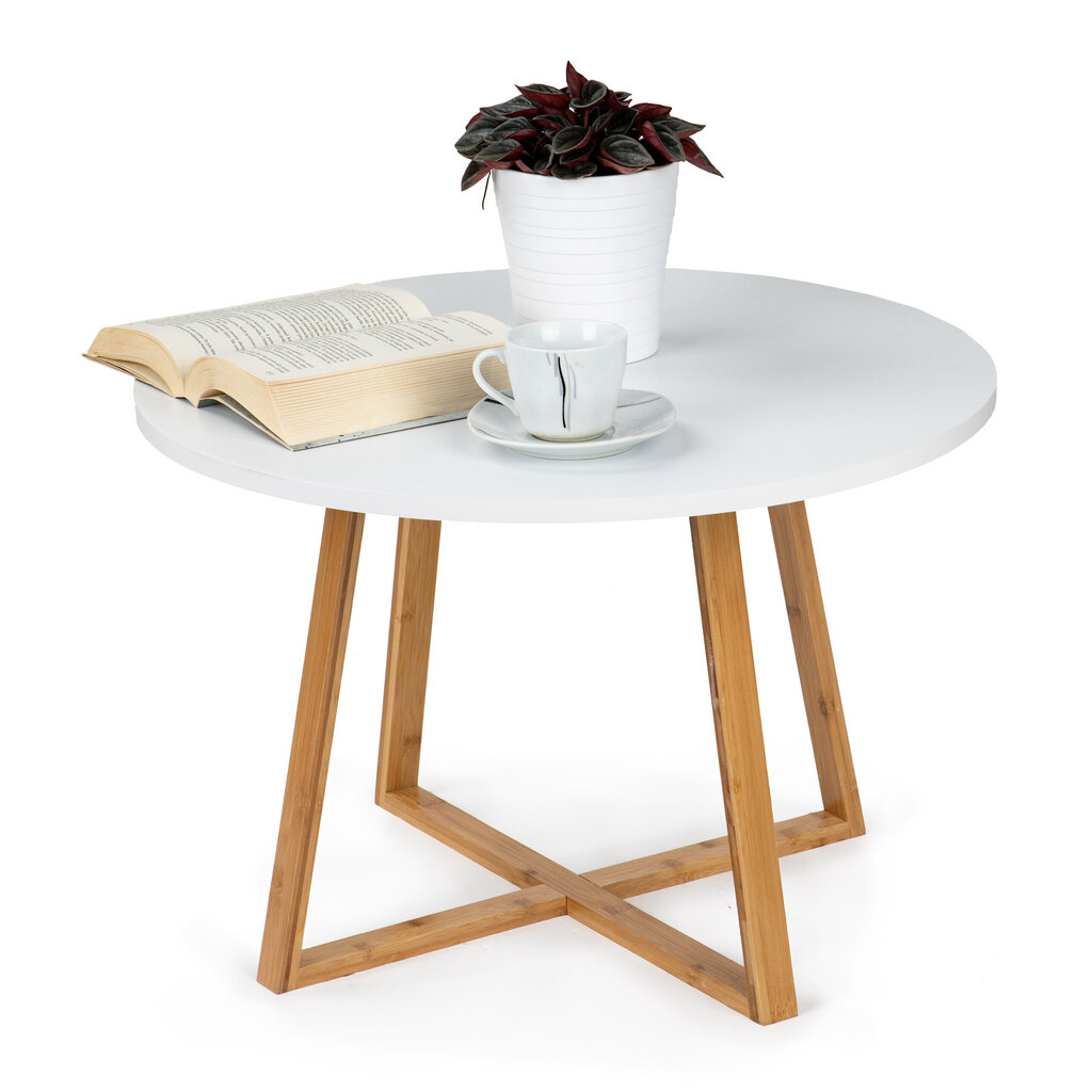 Modernus skandinaviškas kavos staliukas, 60cm kaina ir informacija | Virtuvės ir valgomojo stalai, staliukai | pigu.lt