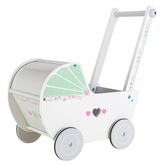 Деревянная коляска для кукол ECOTOYS цена и информация | Игрушки для девочек | pigu.lt