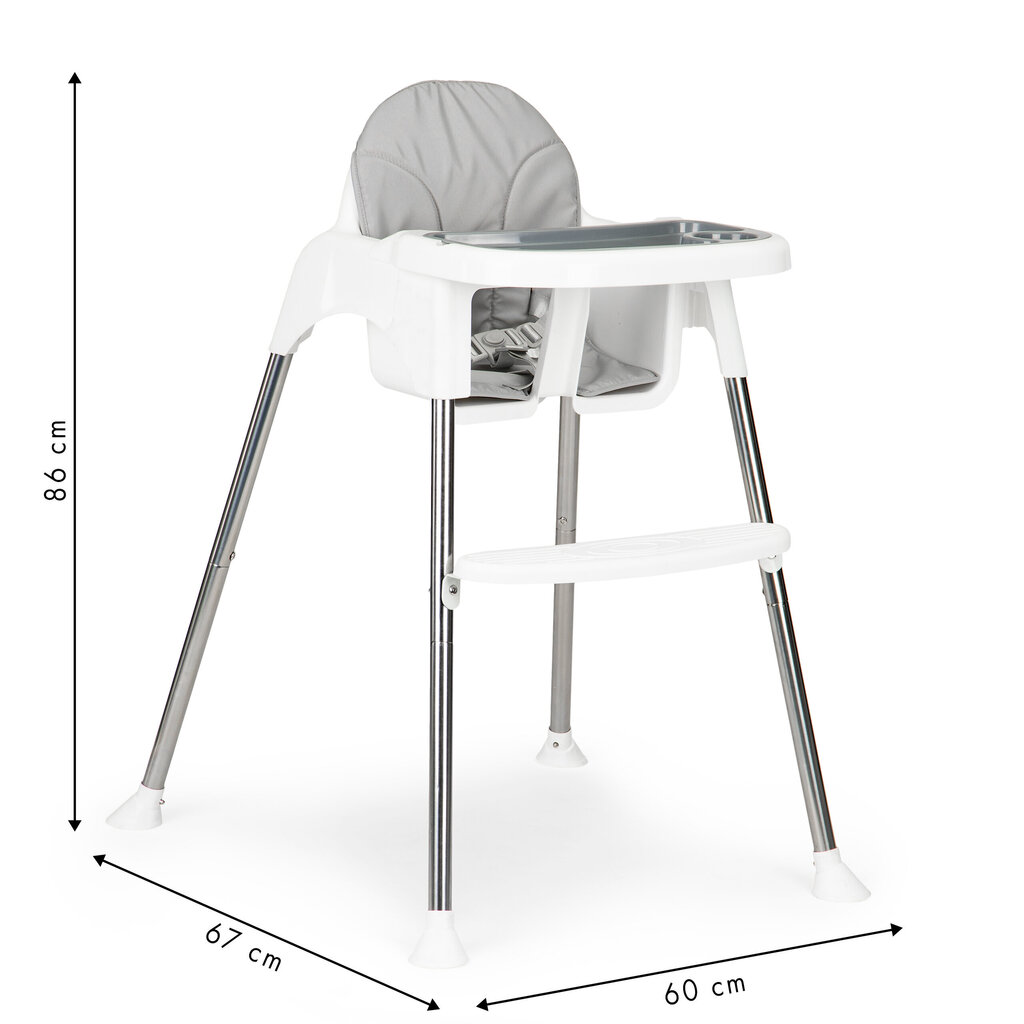 Ecotoys aukšta maitinimo kėdė 2 in 1 kaina ir informacija | Maitinimo kėdutės | pigu.lt