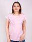Marškinėliai su užrašu Leaf, rožiniai kaina ir informacija | Marškinėliai moterims | pigu.lt