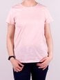 Женская однотонная футболка, розовая