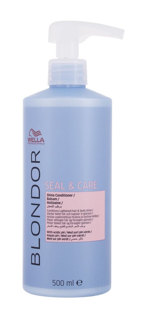 Plaukų spalvos stabilizatorius Wella Professionals Blondor Seal & Care 500 ml kaina ir informacija | Balzamai, kondicionieriai | pigu.lt