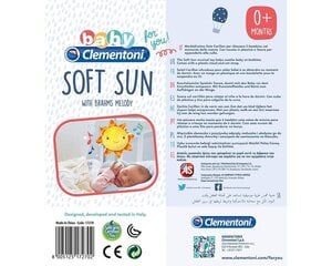 Ночник для младенцев Clementoni, Солнце цена и информация | Игрушки для малышей | pigu.lt
