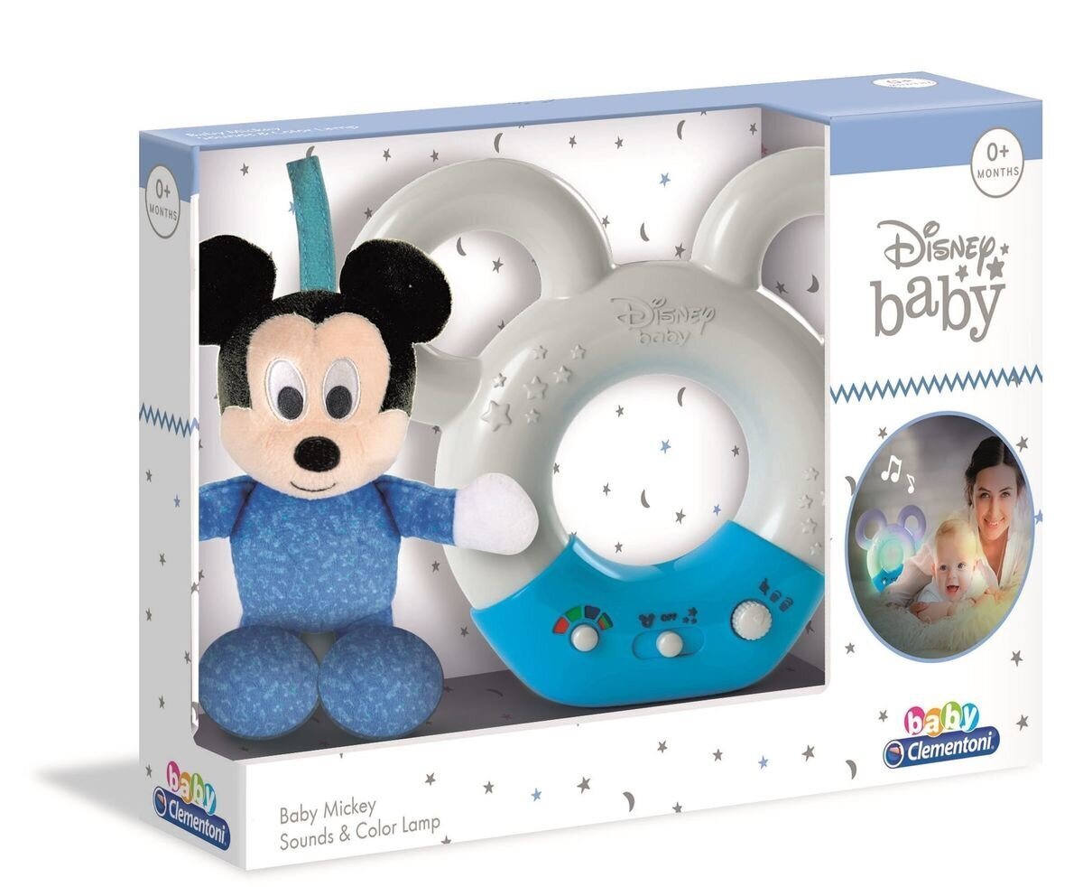 Музыкальная шкатулка с ночником Clementoni Disney Baby Mickey цена | pigu.lt