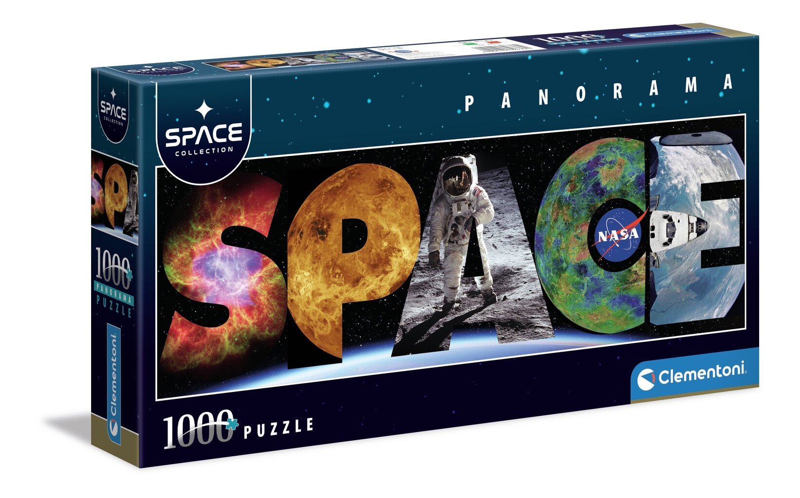 Dėlionė Clementoni PANORAMA SPACE, 1000 d. цена и информация | Dėlionės (puzzle) | pigu.lt