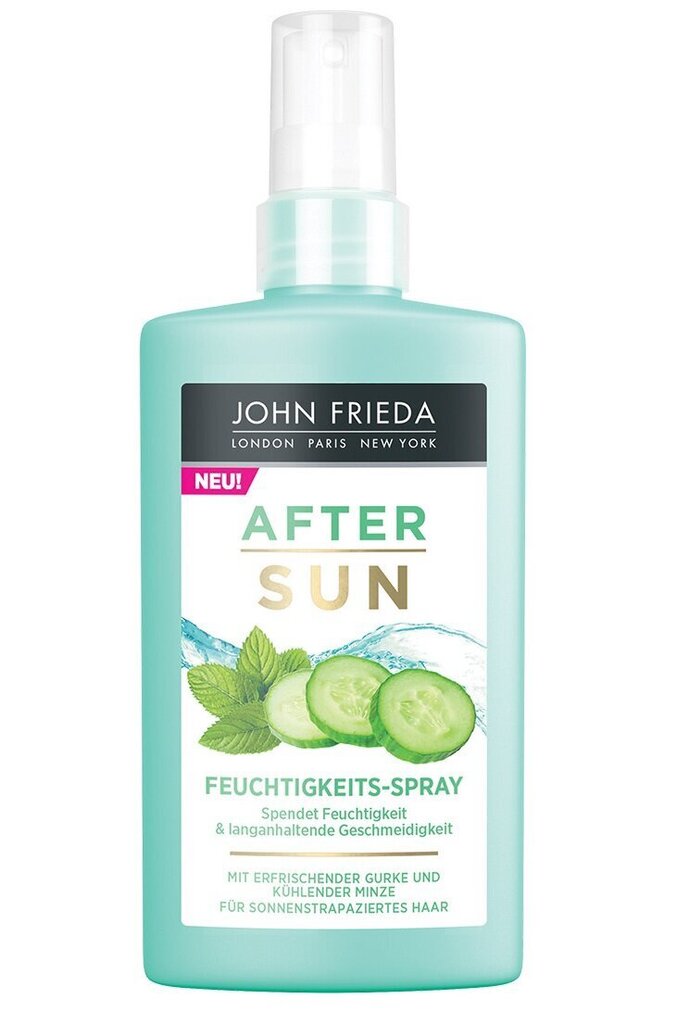 Drėkinamasis purškiklis plaukams John Frieda After Sun Leave-in Hair Care 150 ml kaina ir informacija | Priemonės plaukų stiprinimui | pigu.lt