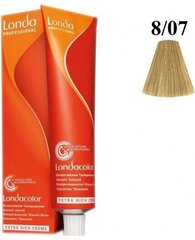 Краска для волос Londa Professional Demi-Permanent Colour Extra Coverage 8/07 Blond, 60 мл цена и информация | Краска для волос | pigu.lt