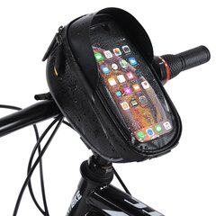 Wozinsky Bicycle Front Frame Handlebar Bag Touch Screen Phone Holder 1L black (WBB16BK) цена и информация | Чехлы для телефонов | pigu.lt