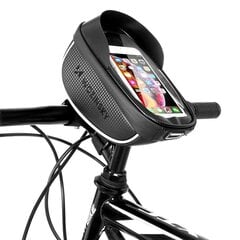 Wozinsky Bicycle Front Frame Handlebar Bag Touch Screen Phone Holder 1L black (WBB16BK) цена и информация | Чехлы для телефонов | pigu.lt