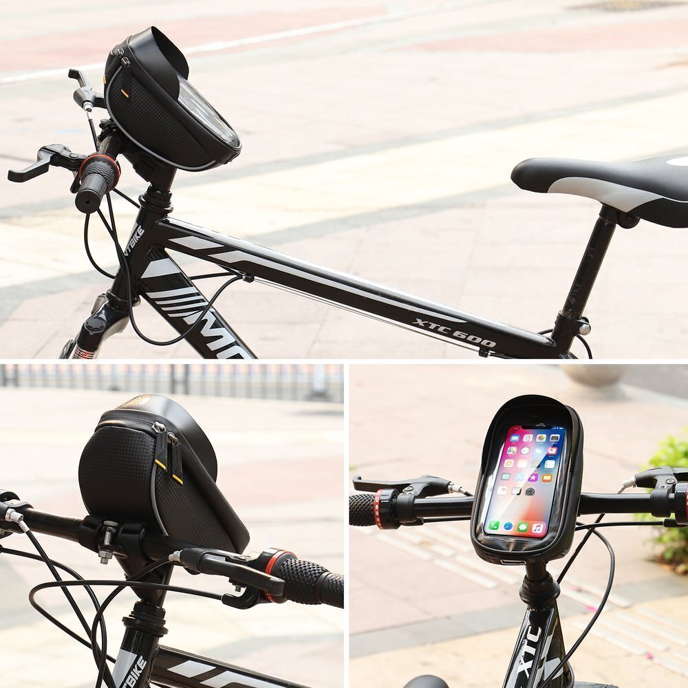 Wozinsky Bike Handlebar Bag With Phone Case kaina ir informacija | Telefono dėklai | pigu.lt