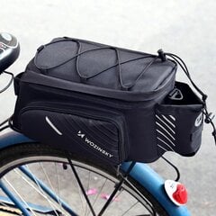 Задняя сумка для багажника с плечевым ремнем Wozinsky Bicycle Pannier Bag, 9 л, черная (WBB22BK) цена и информация | Багажник для велосипеда | pigu.lt