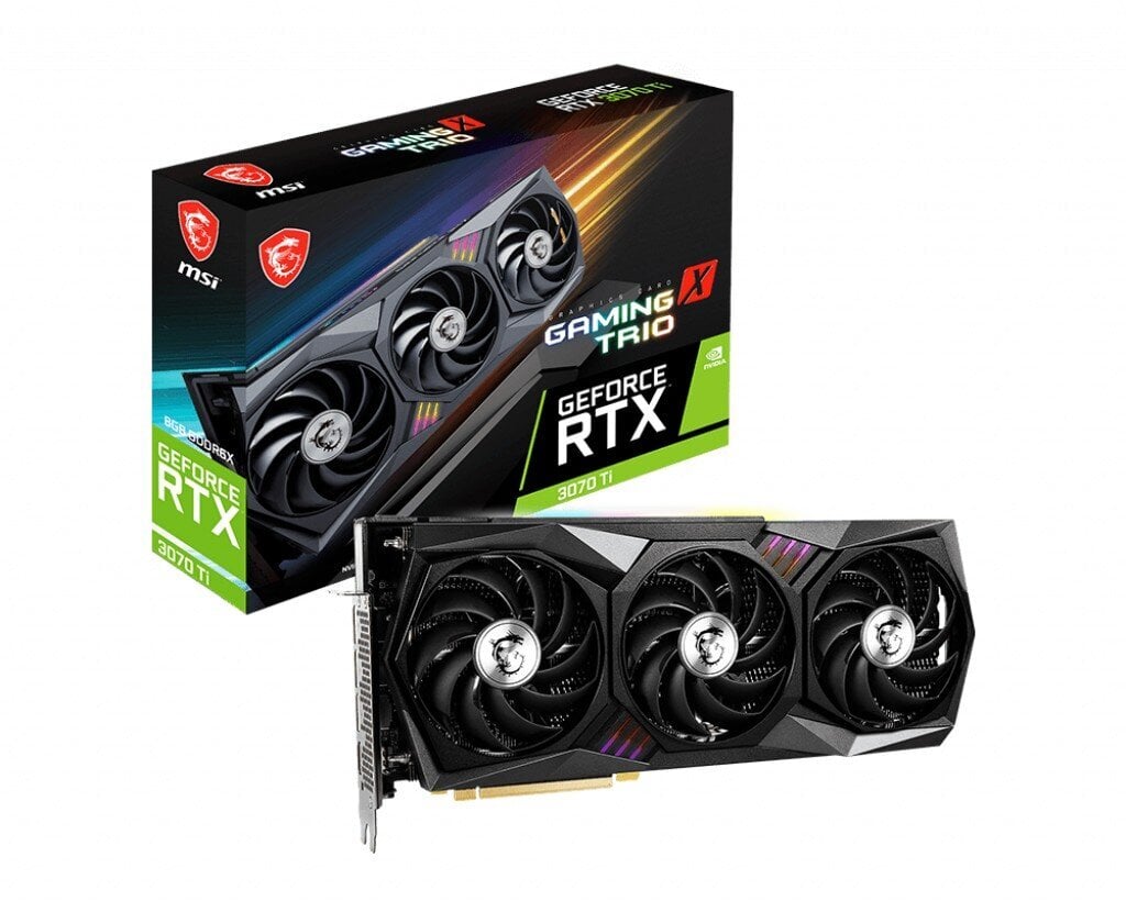 Видеокарат MSI RTX 3070 Ti Gaming X Trio 8G kaina ir informacija | Vaizdo plokštės (GPU) | pigu.lt