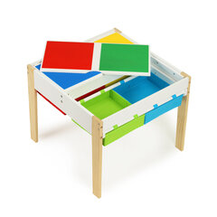 Vaikiškas kėdžių ir stalo komplektas Ecotoys, įvairių spalvų kaina ir informacija | Vaikiškos kėdutės ir staliukai | pigu.lt