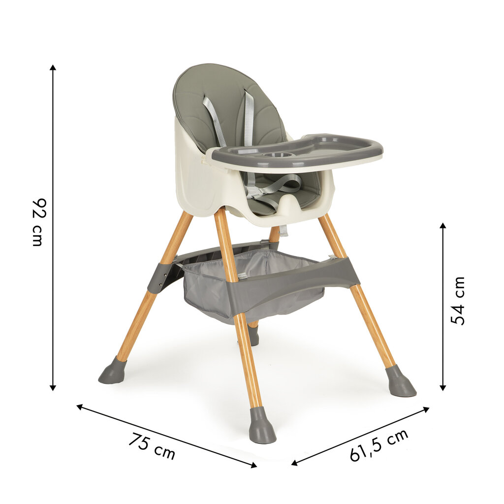 Ecotoys Maitinimo kėdutė 2in1 kaina ir informacija | Maitinimo kėdutės | pigu.lt