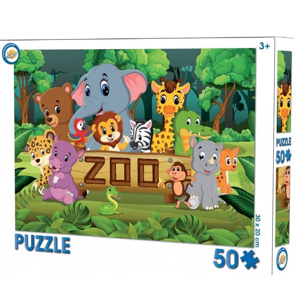 Dėlionės zoologijos sodas, 50 vnt. цена и информация | Dėlionės (puzzle) | pigu.lt