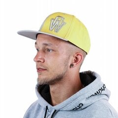 Мужская кепка SnapBack Grey & Yellow, серая / желтая цена и информация | Мужские шарфы, шапки, перчатки | pigu.lt