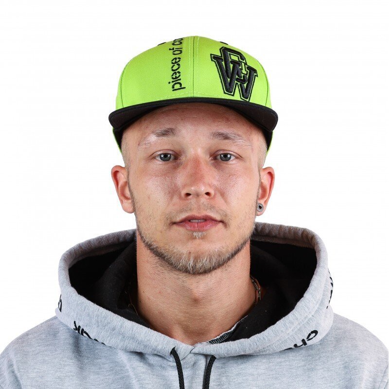 Kepurė vyrams SnapBack Green, žalia kaina ir informacija | Vyriški šalikai, kepurės, pirštinės | pigu.lt