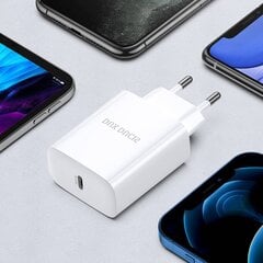 Сетевая зарядка Dux Ducis C60-PD 20W Power Adapter белая цена и информация | Зарядные устройства для телефонов | pigu.lt