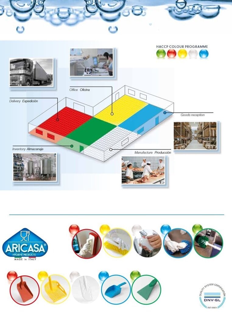 Aricasa sausintuvas Hygiene Pro 55 cm, mėlynas kaina ir informacija | Valymo reikmenys ir priedai | pigu.lt