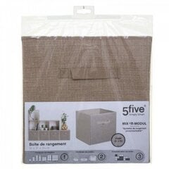 Daiktadėžė Five®, 31x31x31 cm, ruda цена и информация | Тумба с ящиками Versa | pigu.lt