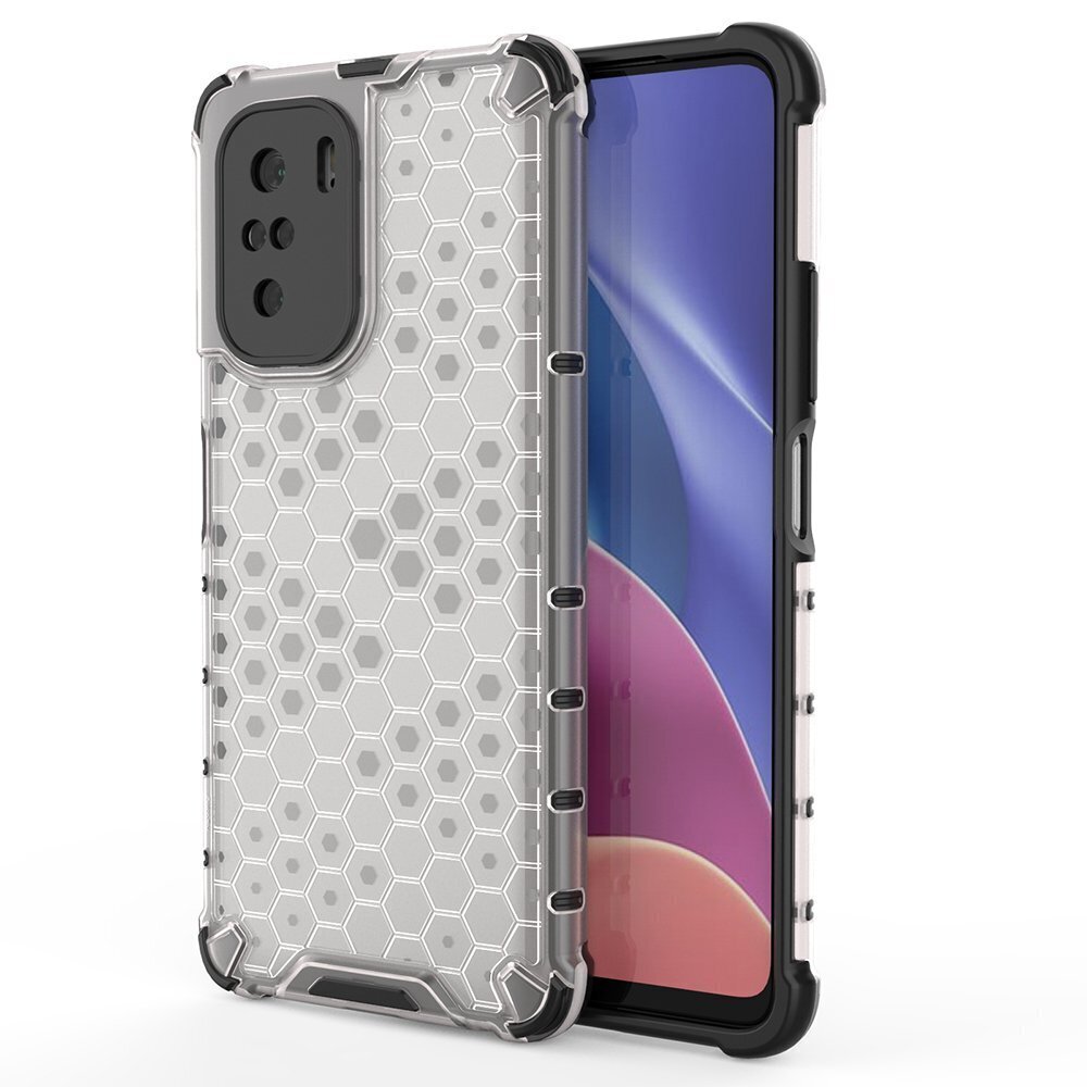 Dėklas telefonui Honeycomb armor Xiaomi Redmi K40 Pro+ / K40 Pro / K40 / Poco F3, skaidrus цена и информация | Telefono dėklai | pigu.lt