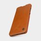 Nillkin Qin original leather case cover, skirtas Samsung Galaxy A32 4G, rudas kaina ir informacija | Telefono dėklai | pigu.lt