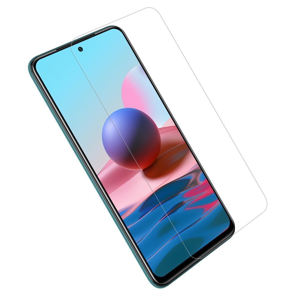 Apsauginis stiklas Nillkin Amazing H Tempered Glass Screen Protector 9H, skirtas Xiaomi Redmi Note 10 / Redmi Note 10S kaina ir informacija | Apsauginės plėvelės telefonams | pigu.lt