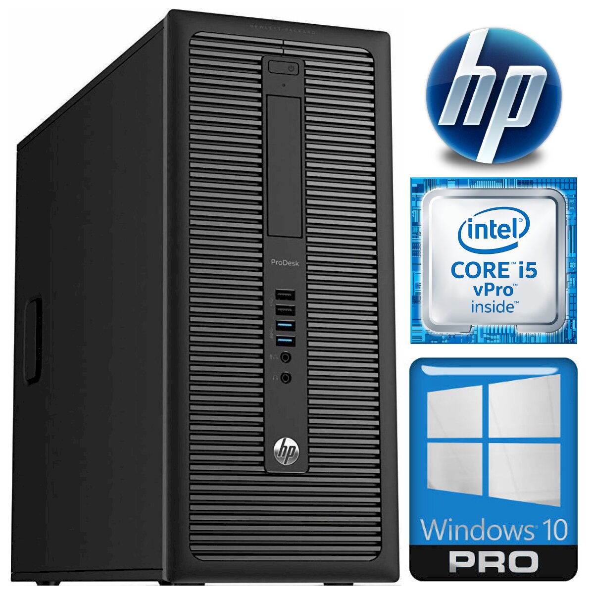 Компьютер HP 600 G1 MT i5-4570 4GB 120SSD+500GB WIN10PRO/W7P [refurbished]  цена | pigu.lt